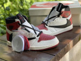 Authentic Travis Scott x Air Jordan 1 High OG Gym Red/Black/White GS