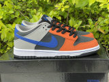 Authentic Nike Dunk Low Black/Grey/Orange/Blue