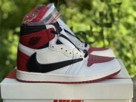Authentic Travis Scott x Air Jordan 1 High OG Gym Red/Black/White