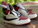 Authentic Travis Scott x Air Jordan 1 High OG Gym Red/Black/White GS