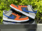 Authentic Nike Dunk Low Black/Grey/Orange/Blue