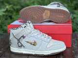 Authentic Bodega x Nike Dunk High “Legend” Beige White