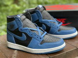 Authentic Air Jordan 1 High OG “Dark Marina Blue” GS