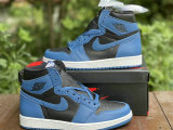 Authentic Air Jordan 1 High OG “Dark Marina Blue” GS