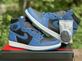 Authentic Air Jordan 1 High OG “Dark Marina Blue” GS