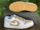Authentic Air Jordan 1 Low White Tan GS