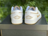 Authentic Air Jordan 1 Low White Tan GS