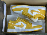 Authentic Air Jordan 1 Low “Pollen” GS