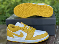 Authentic Air Jordan 1 Low “Pollen” GS