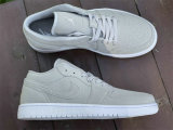 Authentic Air Jordan 1 Low Grey/White GS