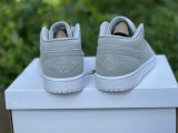 Authentic Air Jordan 1 Low Grey/White GS