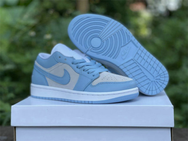Authentic Air Jordan 1 Low University Blue/Grey/White GS