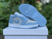 Authentic Air Jordan 1 Low University Blue/Grey/White GS Authentic Air Jordan 1 Low University Blue/Grey/White GS