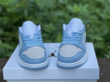 Authentic Air Jordan 1 Low University Blue/Grey/White GS