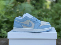 Authentic Air Jordan 1 Low University Blue/Grey/White