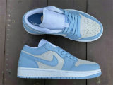 Authentic Air Jordan 1 Low University Blue/Grey/White GS