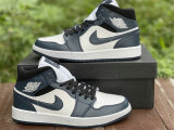 Authentic Air Jordan 1 Mid “Dark Teal” GS