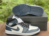 Authentic Air Jordan 1 Mid “Dark Teal” GS