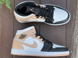 Authentic Air Jordan 1 Mid Crimson Tint GS