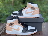 Authentic Air Jordan 1 Mid Crimson Tint GS