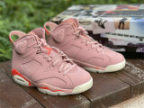 Authentic Aleali May x Air Jordan 6 Rust Pink/Bright Crimson