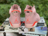 Authentic Aleali May x Air Jordan 6 Rust Pink/Bright Crimson