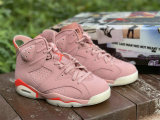 Authentic Aleali May x Air Jordan 6 Rust Pink/Bright Crimson