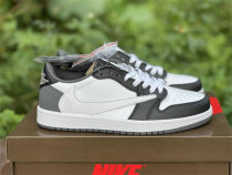 Authentic Travis Scott x Air Jordan 1 Low OG Black/White GS