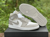 Authentic Air Jordan 1 Mid  Linen GS