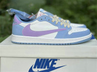 Authentic Travis Scott x Air Jordan 1 Low White Discoloration GS
