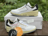 Authentic Off-White x Air Jordan 2 Low White/Black