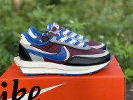 Authentic Undercover x Sacai x Nike LDWaffle Night Maroon/Pale Ivory/Grey/Team Royal