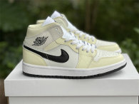 Authentic Air Jordan 1 Mid “Coconut Milk”  GS