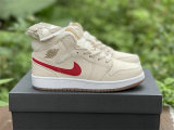 Authentic Air Jordan 1 Mid GS “Fleece”