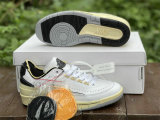Authentic Off-White x Air Jordan 2 Low White/Black