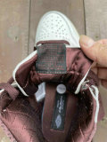 Authentic A Ma Maniere x Air Jordan 1 High OG Sail/Burgundy Crush GS