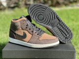 Authentic Air Jordan 1 Mid Dark Chocolate GS