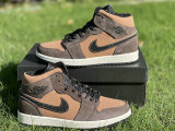 Authentic Air Jordan 1 Mid Dark Chocolate GS
