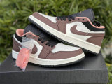 Authentic Air Jordan 1 Low “Light Chocolate” GS