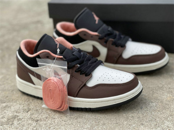 Authentic Air Jordan 1 Low “Light Chocolate” GS