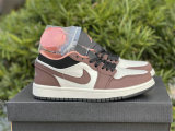 Authentic Air Jordan 1 Low “Light Chocolate” GS