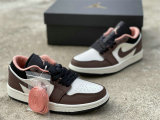 Authentic Air Jordan 1 Low “Light Chocolate” GS