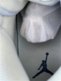 Authentic Air Jordan 1 Mid White/Navy/Tan GS
