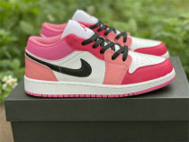 Authentic Air Jordan 1 Low White/Pink/Red GS Authentic Air Jordan 1 Low White/Pink/Red GS