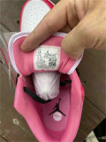 Authentic Air Jordan 1 Low White/Pink/Red GS