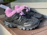 Balenciaga Track FUR Sneaker Black/Pink