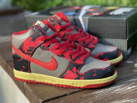 Authentic Nike Dunk High 1985 “Red Acid Wash”