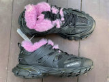 Balenciaga Track FUR Sneaker Black/Pink