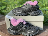 Balenciaga Track FUR Sneaker Black/Pink