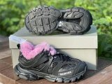 Balenciaga Track FUR Sneaker Black/Pink